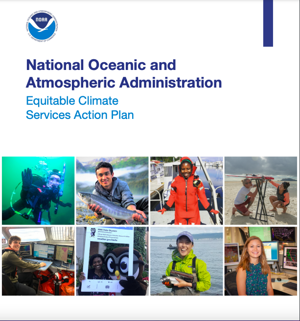 cover of the National Oceanic and Atmospheric Administration Equitable Climate Services Action Plan
