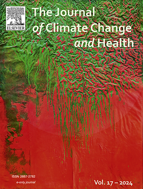 Cover of the Journal of Climate Change and Health